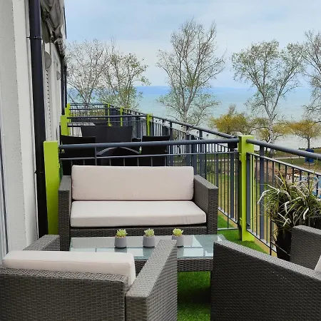 Apartment Beachfront Paradise Ezuest Panorama Lakeview With Panoramic Terrace Siófok